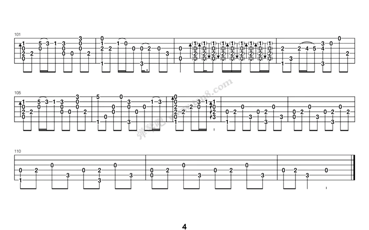 打上花火指弹吉他谱4-米津玄师