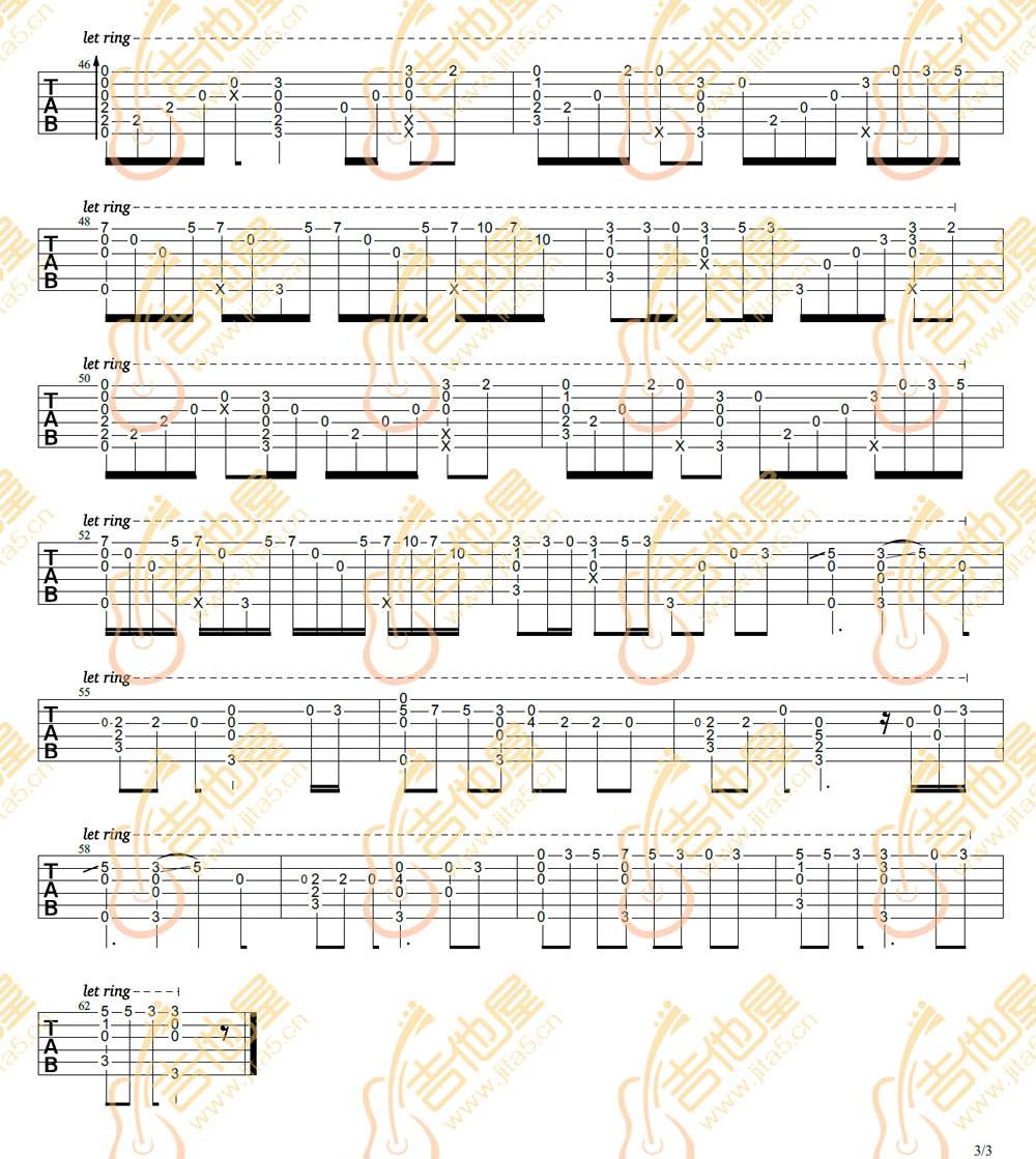 See-You-Again指弹吉他谱3-Charlie-Puth