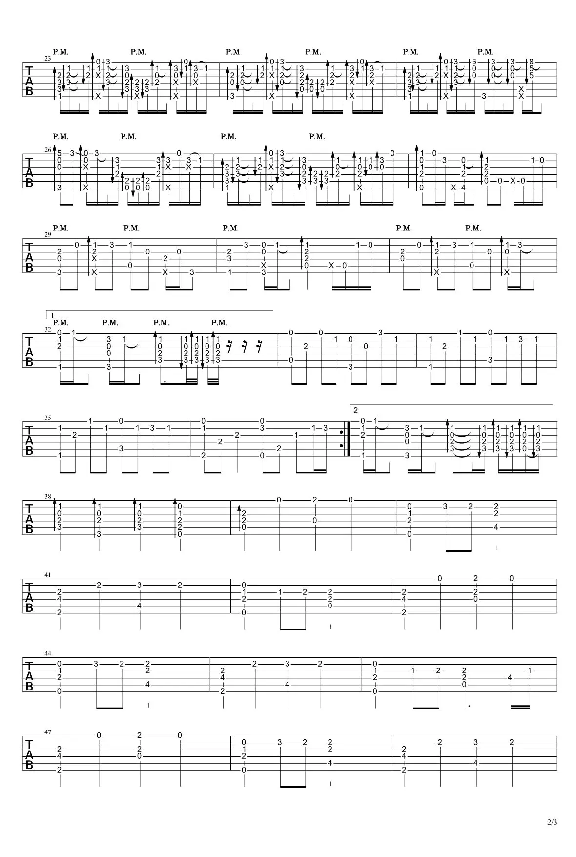 Lemon指弹吉他谱2-米津玄师