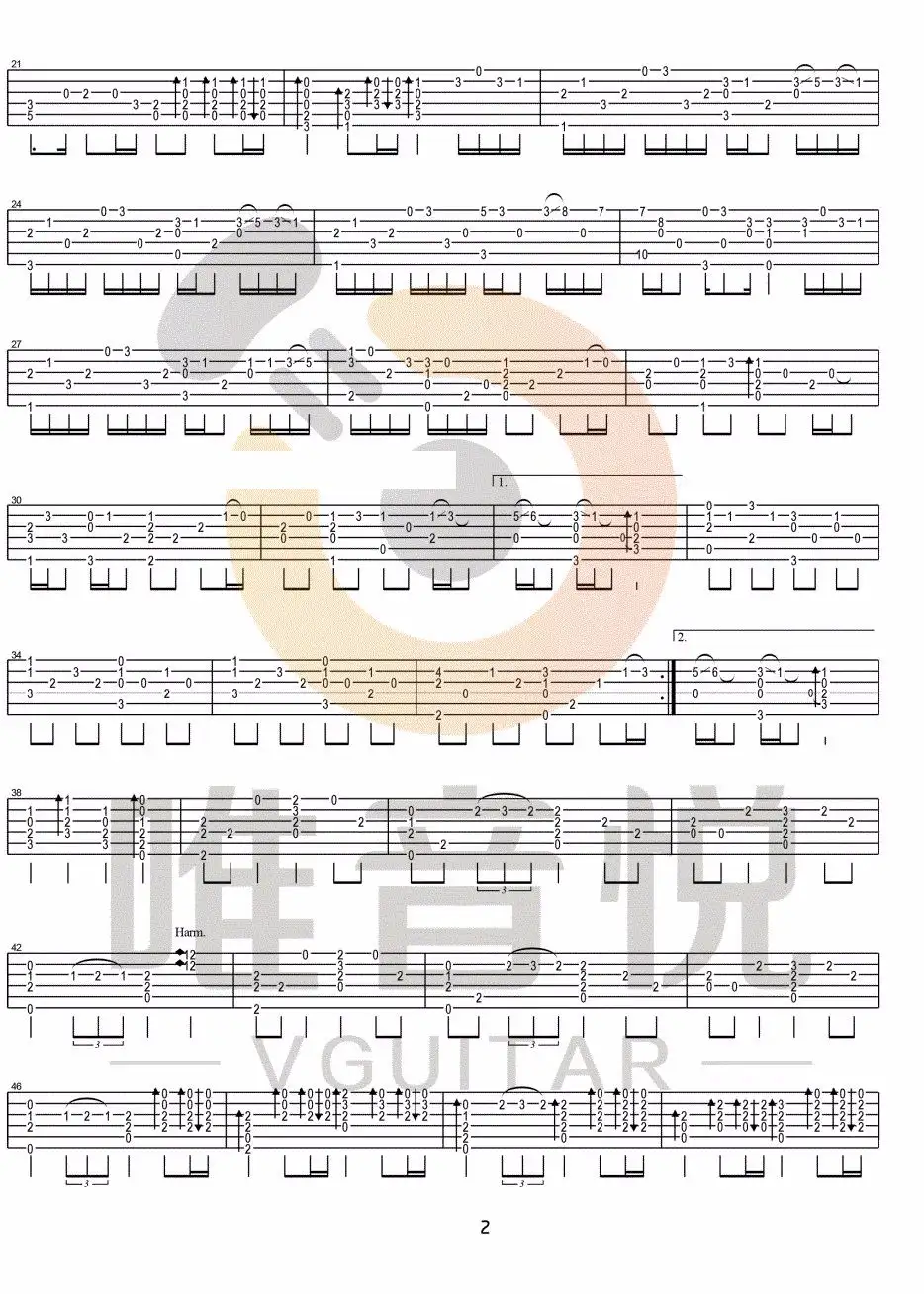 Lemon指弹吉他谱2-米津玄师