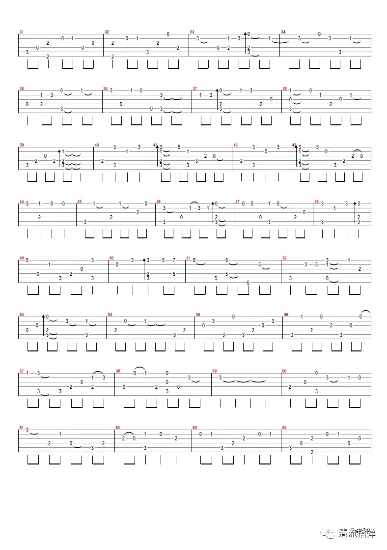 淘汰指弹吉他谱2-陈奕迅