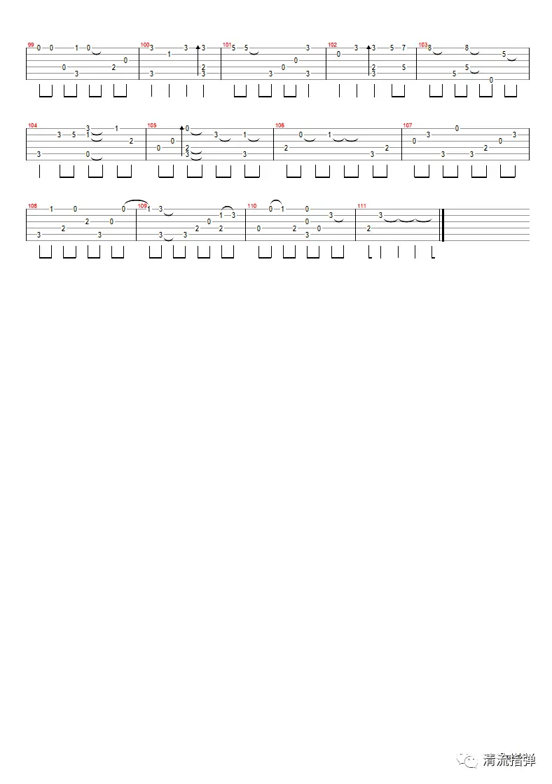 淘汰指弹吉他谱4-陈奕迅